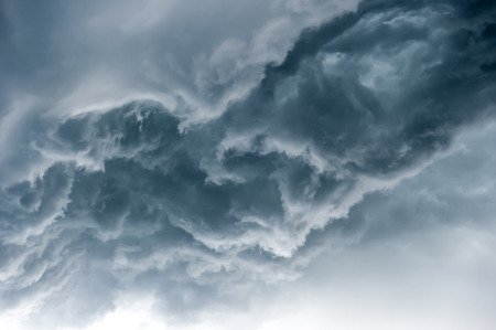 Dramatic sky with stormy cloudsの写真素材