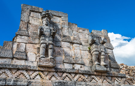 Kabah, Maya archaeological site, Puuc road, Yucatan, Mexicoの写真素材