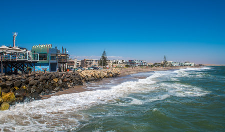 View of Swakopmund, Namibiaのeditorial素材