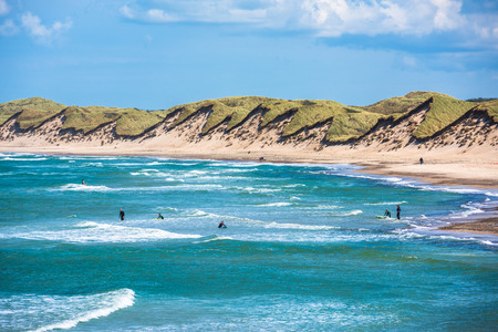 North sea beach, Jutland coast in Denmarkの写真素材