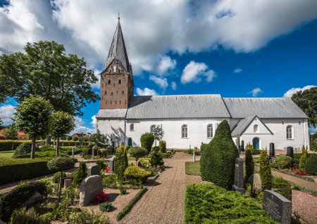 Mogeltonder, little Danish village in the southwest of Jutland peninsula, Denmarkのeditorial素材