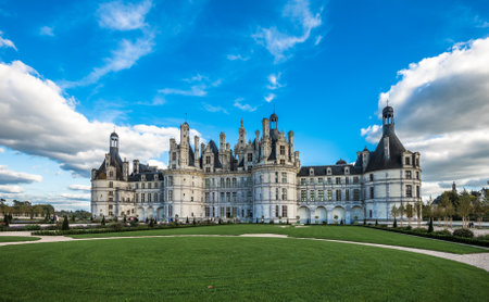 Chateau de Chambord, the largest castle in the Loire Valley, Franceのeditorial素材