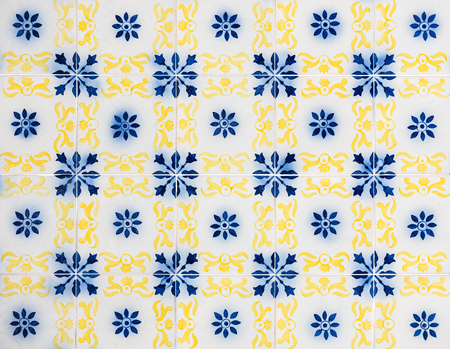 Vintage azulejos, traditional Portuguese tiles