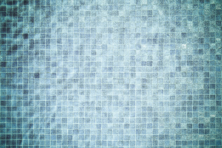 Swimming pool vintage tiles backgroundの写真素材
