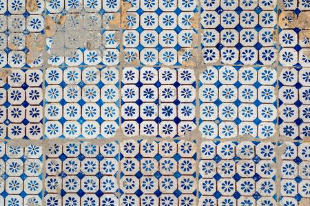 Background of vintage ceramic tilesの写真素材
