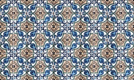 Background of vintage ceramic tilesの写真素材