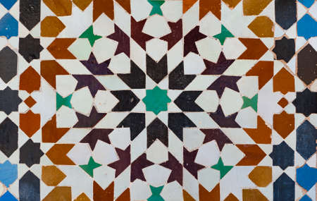 Background of vintage moroccan ceramic tiles