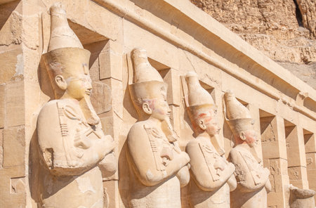 Mortuary temple of Hatshepsut, female pharaoh. Luxor, Egyptの写真素材