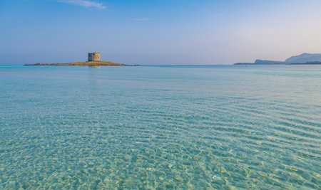 La Pelosa beach in Stintino, Sardinia island, Italy
