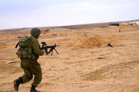 israeli soldiers attack - battle field - military exerciseの写真素材