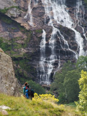 Scotland landscape in highland in tourist seasonの写真素材
