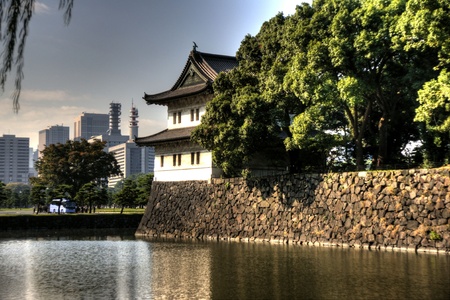 Imperior palace and garden in Tokyo - tourists attractionのeditorial素材