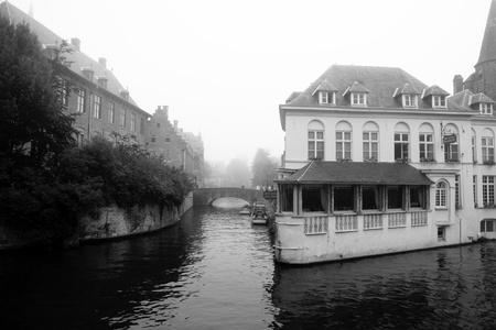 Brugge city in Belgium - beautiful tourism destination in Europeのeditorial素材