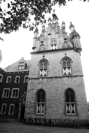 Architecture and history in Zeeland town travelのeditorial素材