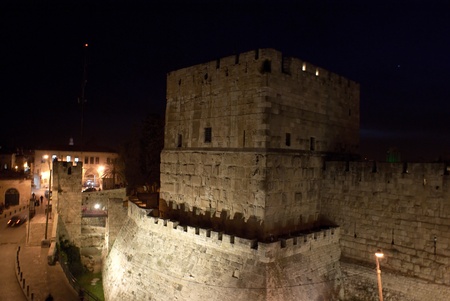 Tower of David view from a roofの写真素材