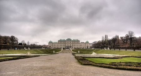 Autumn in Belvedere park autumn travel europe tourismのeditorial素材