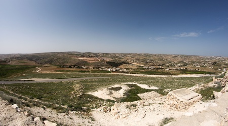Herodium castle ruinsの写真素材
