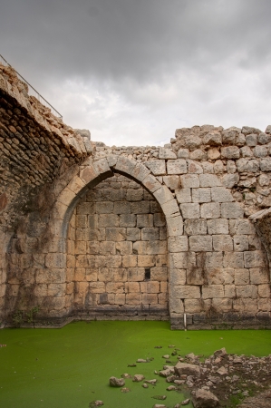 Castle ruins in Israel tourosim and travelの写真素材