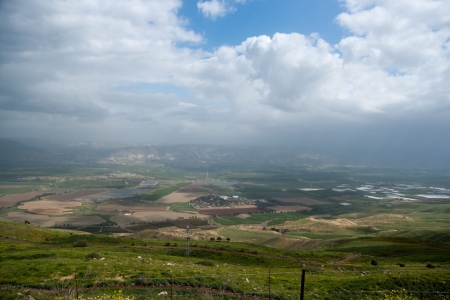 Hiking in Israel in Spring vacation tourismの写真素材