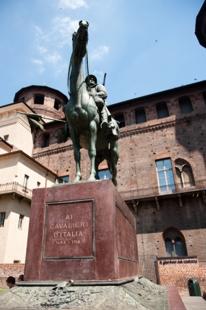 Italy summer vacation in Turin - palaces, monuments and piazzaの写真素材