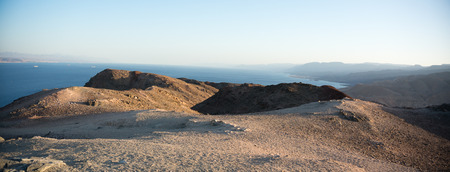 Israeli desert near Eilat southern border