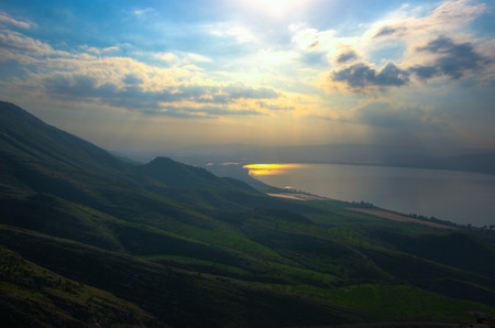 Travel in galilee of israel nature landscape tourismの写真素材