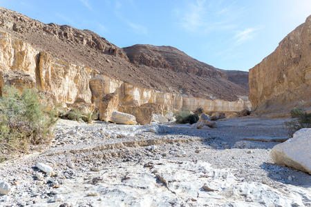 Desert landscapes and hiking in Israel vacationの写真素材