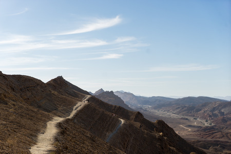 Desert landscapes and hiking in Israel vacationの写真素材
