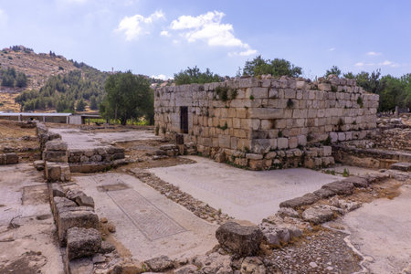 Biblical Shiloh ruins of historic town in Samariaの写真素材