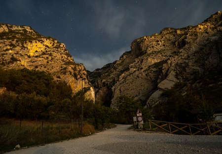 Trek in Europe Italy at night attractionの写真素材