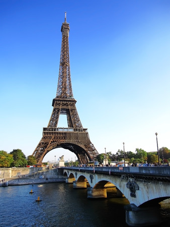 The Eiffel Tower in Paris Franceの写真素材