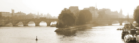 View of Seine River in Paris, Franceの写真素材