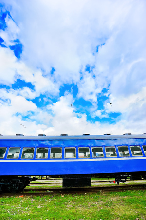 Train in a sunny day in Kaohsiung, Taiwan.