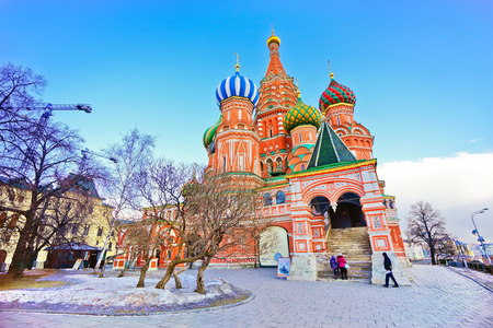 St. Basil's cathedral on Red Square in Moscow