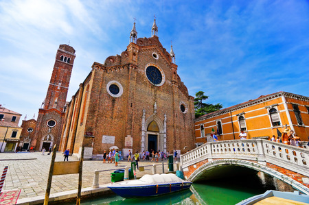 Venice, Italy - September 3, 2016: View of the Grand Canal and Venetian houses in a sunny day in Venice on September 3, 2016.のeditorial素材