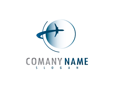 Airplane logoのイラスト素材