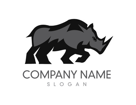 Rhino logo 3のイラスト素材