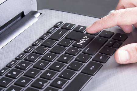 Help button on keyboardの写真素材