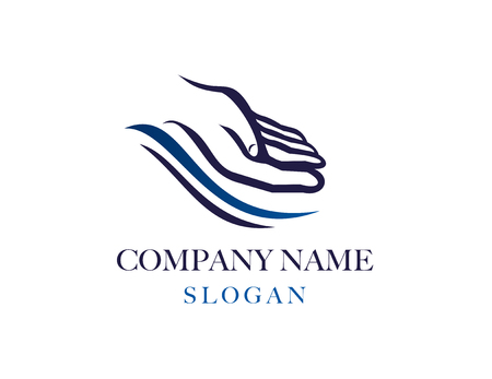 Hand logoのイラスト素材