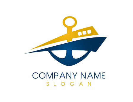 Abstract boat logoのイラスト素材