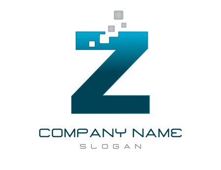 Modern letter Z logoのイラスト素材