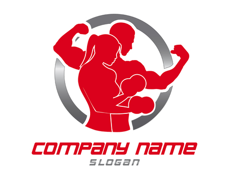 Logo gymのイラスト素材