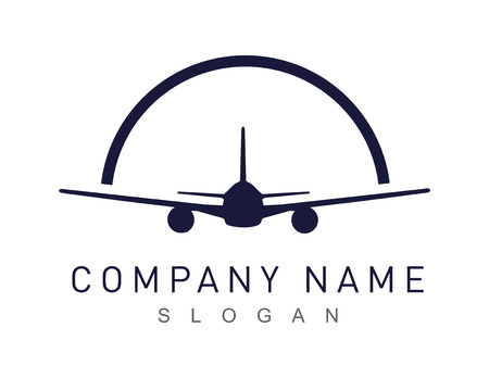 Airplane logotypeのイラスト素材