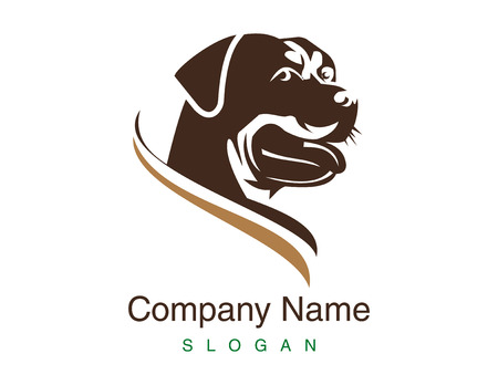 Rottweiler logoのイラスト素材