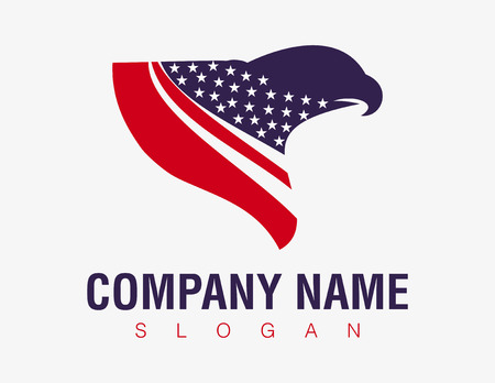 Flag eagle designのイラスト素材