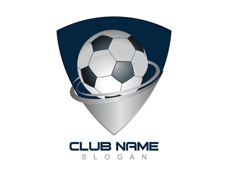 Soccer ball shieldのイラスト素材