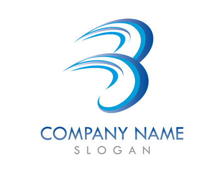 B wave logoのイラスト素材