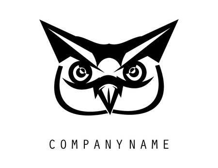 Owl logoのイラスト素材