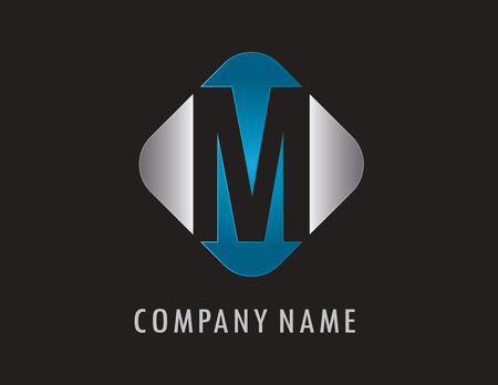 M business logoのイラスト素材