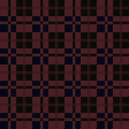 Seamless red and black buffalo plaid pattern. Checkered fabric texture background. eps 10